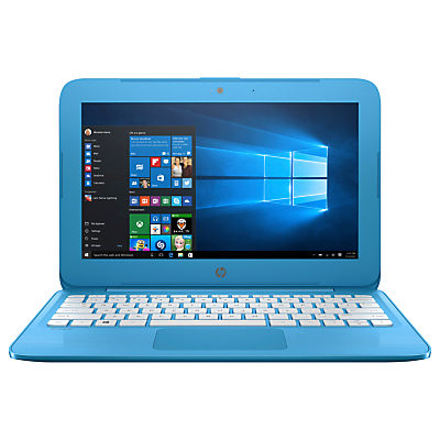 HP Stream 11-y000na Laptop, Intel Celeron, 2GB RAM, 32GB eMMC, 1TB OneDrive and Office 365 1 Year Subscription Included, 11.6, Aqua Blue